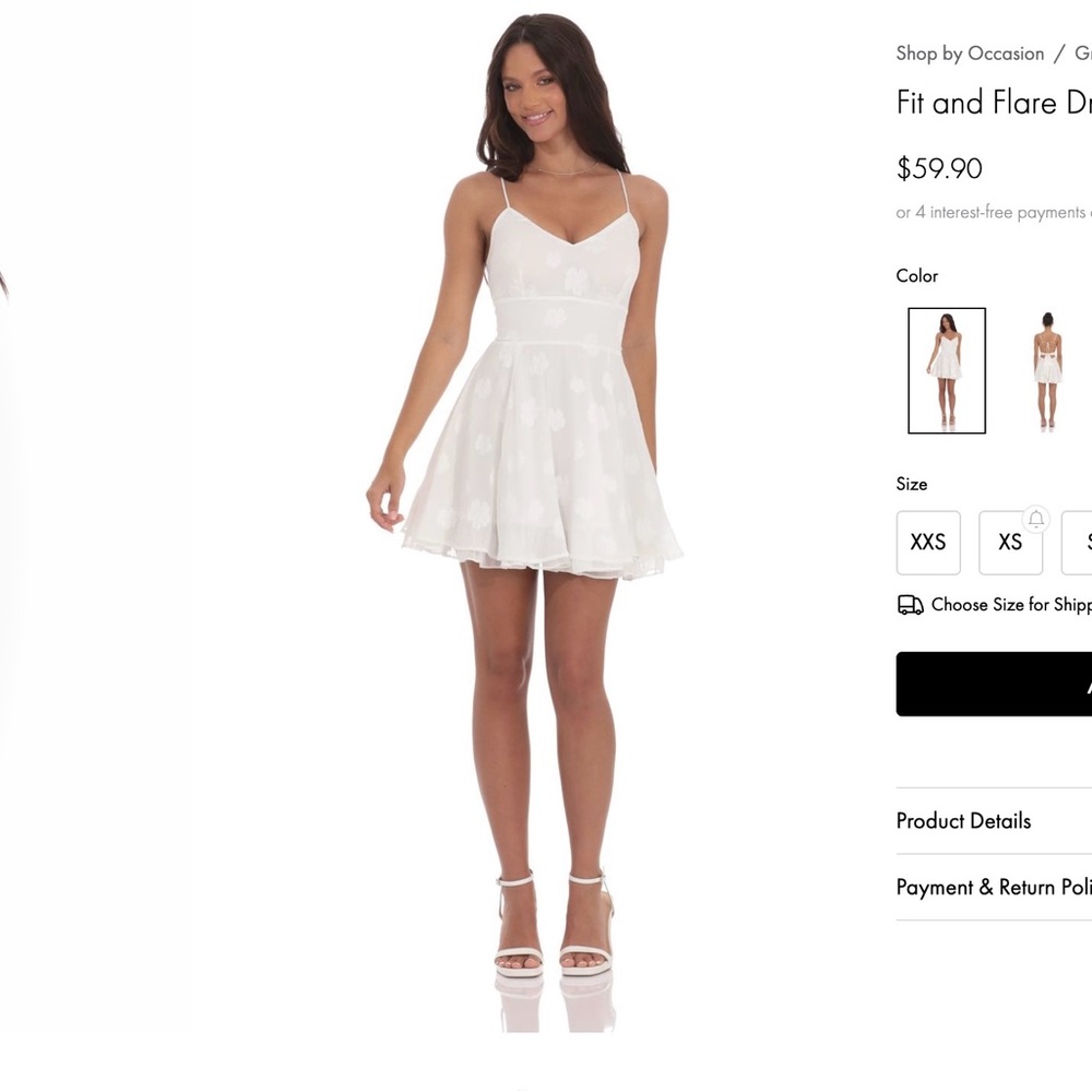 Lucy in the Sky White Mini Dress